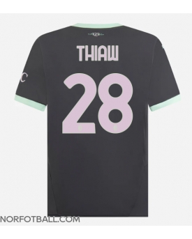 Billige Fotballdrakt AC Milan Malick Thiaw #28 Replika Tredjedrakt 2024-25 Kortermet